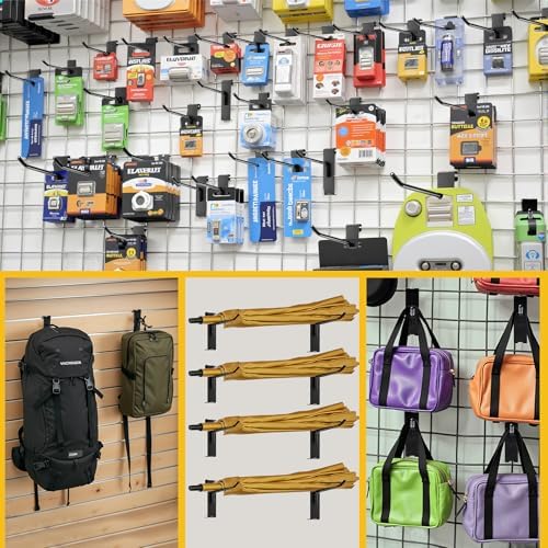 Gridwall Hooks 8 Inch, 60 Pack Metal Display Hooks for Grid Wall - Image 7