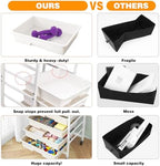 Rolling Storage Cart 8 Drawers Utility Organizer with Wheels - Image 4