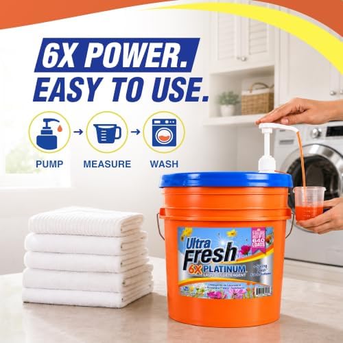 Ultra Fresh 6X Platinum Laundry Detergent with Spring Fresh Fabric Softener - Image 4