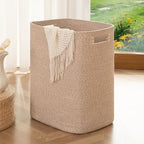 OIAHOMY Laundry Hamper Laundry Basket Cotton Rope Storage Baskets Brown by MasterofSpaceOptimization