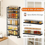 IBUYKE Over the Door Spice Organizer,Door or Wall Mount,Black TLJ028B - Image 4