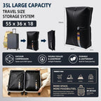 2PC Travel Vacuum Bags with Pump, 35L Vacuum Storage Bags for Clothes - Image 2