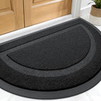 OLANLY Half Circle Front Door Mat Outside 71x47 All-Season Rubber Doormat by OLANLY