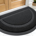 OLANLY Half Circle Front Door Mat Outside 33x21 All-Season Rubber Doormat by OLANLY