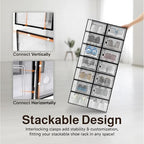 Reli. Shoe Box (14 Pack) | Clear Storage Shoe Box Stackable & Compact - Image 6