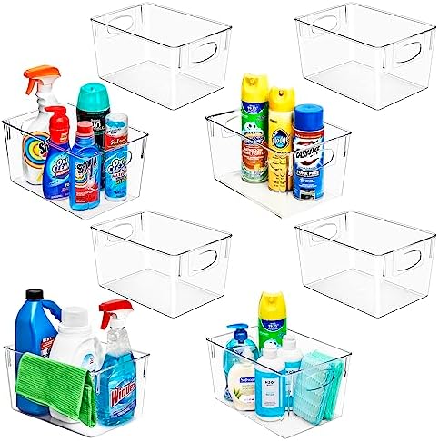 Sorbus Fridge Organizers and Storage, Clear Plastic Bins (Large, 8 Pack) by Sorbus