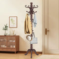 OIRUMIE Wooden Coat Rack, Vintage Coat Rack Frestanding for Entryway,Corner by OIRUMIECoatRackFreestanding