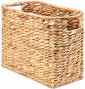Tatuo Woven Magazine Holder Basket, Tall Seagrass Storage, Light Brown by Tatuo