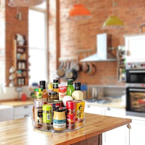 Amolliar Lazy Susan Organizer, 11" 4 Pack, Turntable Organizer for Cabinet - Image 5
