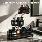 Cologne Organizer for Men- 3 Tier Bathroom Counter Organizer, Metal Cologne Stand, Mens Organizer for Bathroom & Bedroom, Room Decor, Anniversary Birthday Gifts for Men, Dad, Husband, Boyfriend - Image 5