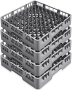 Aurelema 4 Pack Commercial Dishwasher Tray Rack, Peg Dish, Gray by Aurelema