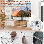 9" in Wall TV Media Box for Device & Cable Management Hidden Outlet Box, Structured Wiring Enclosure with Custom Knockouts, WiFi Friendly, for Roku, Apple TV, Fire TV Stick & Samsung One Connect Mini - Image 6