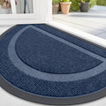 OLANLY Half Circle Front Door Mat Outside 59x34 All-Season Rubber Doormat by OLANLY