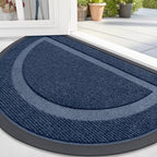 OLANLY Half Circle Front Door Mat Outside 59x34 All-Season Rubber Doormat by OLANLY