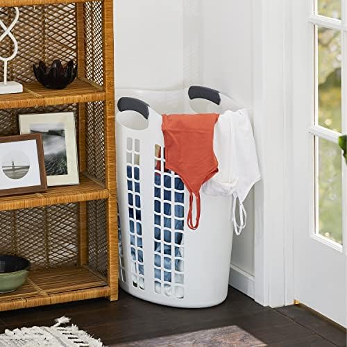 Gracious Living 2 Pack Easy Carry Flex Hamper, Large 87.5L Laundry Basket - Image 4