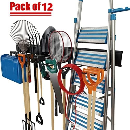 TORACK Tool Storage Rack Heavy Duty Garage Wall Mount Garden Tool Organizer - Image 3