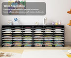 PAG-Mass Mail Sorter Organizer, Wood Literature Organizer, Student Mailbox for Classroom, Desktop Bill Paper Organizer for Office Home School, 27 Compartments, Black&White - Image 3