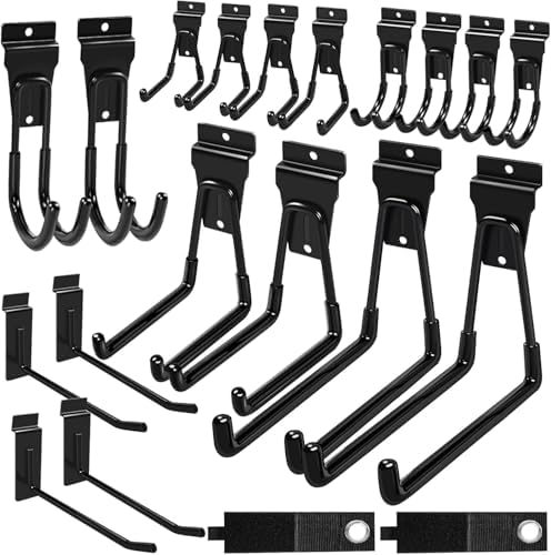 klasit Slatwall Hooks Black 20Pack Firmly and Durable Slatwall Accessories by klasit