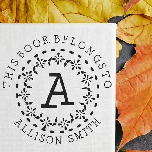 Custom Made Home Stamp - PSI Pre-Inked Flowering Monogram Book Stamp for Islamic Event Organizers - Custom Stamp for Books, Invitations, and Gifts - Ideal for Personal and Professional Use - Image 4
