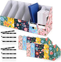 PerKoop 12 Pcs Decorative Magazine File Holders Foldable, Flower Design by PerKoop