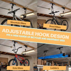 RAD Sportz Bicycle Hoist 2-Pack Quality Garage Storage Bike Lift with 100 lb Capacity Even Works as Ladder Lift Premium Quality - Image 7
