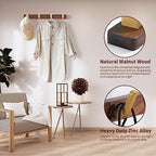 Wall Mounted Coat Rack, Metal Wood with 4 Hooks - Image 4