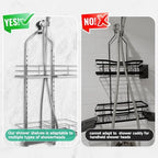 Shower Caddy Hanging for Handheld Showerheads Adjustable Hagging Shower Caddy, Stainless Steel Hose Hanging Shower Organizer 4 Levels Height Shower Rack (Sliver) - Image 6