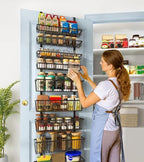 Mefirt 9-Tier Over The Door Pantry Organizer, Pantry Storage & Organization - Image 6