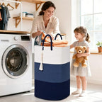 Woven Laundry Basket for Clothes,100 L Large Rectangle Laundry Hampers with Beads Tassel, Nursery Storage Basket for Toys, Tall Dirty Clothes Hamper for Bedroom Aesthetic, Laundry Room Organization - Image 2