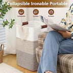 Laundry Hamper 96L Extra Large Laundry Basket, Woven Blanket Basket - Image 5