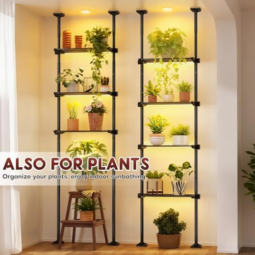 Goovilla Over The Toilet Storage Shelf, 64-124inch(H) 15-27inch(W), Black - Image 7