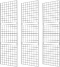Grid Wall Commercial Grade Gridwall Panels – Heavy Duty Grid Panel for Any Retail Display Wall Grid 2' Width x 7' Height, Black Finished (Pack of 3) Easily Portable by 7RiversART