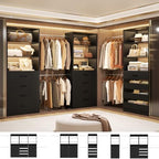 Aheaplus Closet System with 12 Drawers, 8.5-11.5Ft Closet Organizer System - Image 5