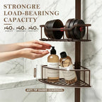 Corner Shower Caddy Tension Pole, Bathroom Organizer for Renters - Image 6