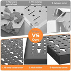 WALMANN 113 PCS Pegboard Wall Organizer Kit with Pegboard Hooks, Black - Image 5