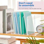 Suzile Clear Acrylic Magazine File Holder, Stylish, 7 x 6.9 x 6.3 Inch - Image 4