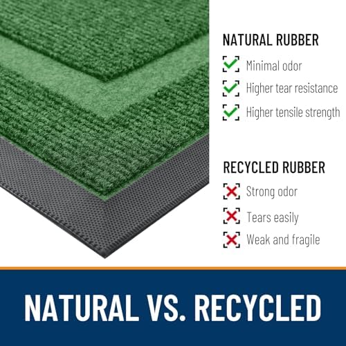 OLANLY Front Door Mat Outside 59x34, All-Season Heavy-Duty Rubber Doormat - Image 4