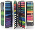 YOUNGCOL 300-Capacity Colored Pencil Case Pen Organizer (White Floral) - Image 2