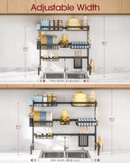 Sakugi Dish Drying Rack Over The Sink, Dish Drainer for Kitchen Counter - Image 3