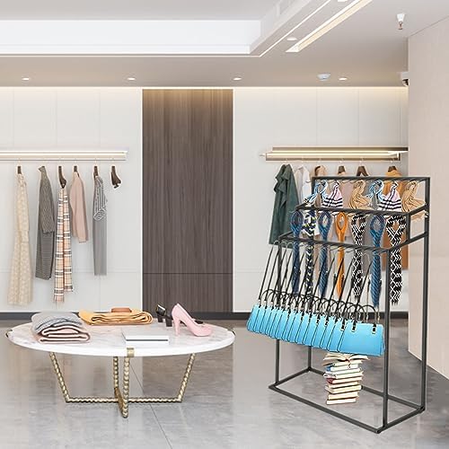 Floor Mounted Metal Belt Hanger Scarf Rack for Retail (100X40X150CM) - Image 4