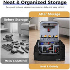 Car+Boat Vacuum Storage Bag Compatible with Dyson V7 - V15 – Organizer Case for Cordless Handheld Vacuum & Accessories, Travel Carrying Bag with Adjustable Dividers for Home, Car, RV & Garage (Black) - Image 6