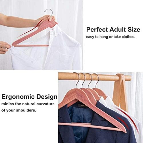 American Red Cedar Hangers 20 Pack, Wooden Suit Hangers - Image 4