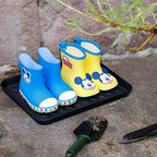 Boot Tray 3-Pack, Shoe Tray for Entrance (13.8X10.8X1.2in) Rubber Plastic Boot Tray for Floor Protection, Rain and Snow Wet Shoe Drip Tray for Indoor and Outdoor, Multipurpose Mat Tray- black - Image 5