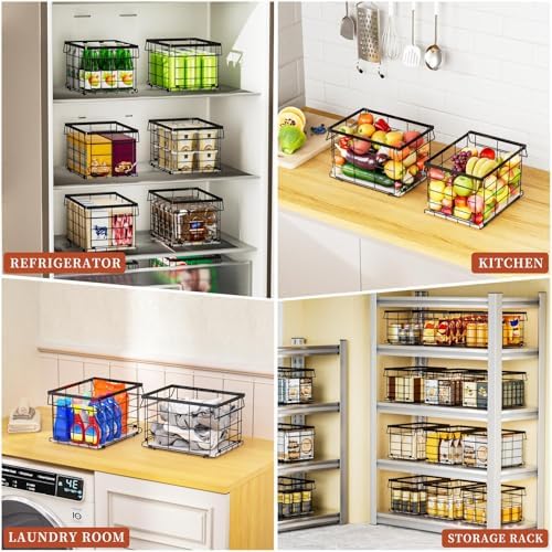 Freezer Organizer Bins for 3.5 Cu.Ft,Upgrade Quick Expand/Collapse,3PACK - Image 6