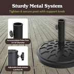 Pure Garden Outdoor Umbrella Base, 19lb, Black - Image 3