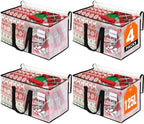 RoomHacks Moving Bags, Heavy Duty Large Storage Bags, 125L, 4 Pack, Clear by RoomHacks