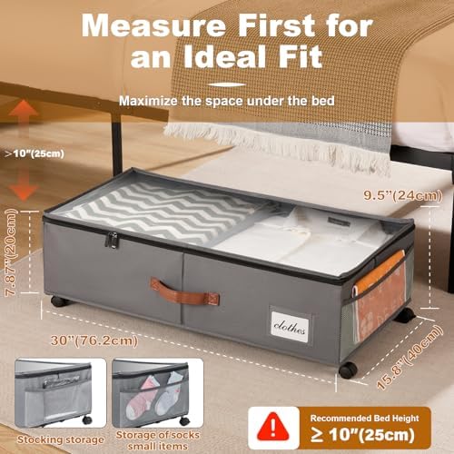 Under Bed Storage Container for Bedroom: - Image 4