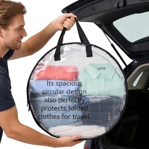 Hayoulabo 4 Pack Clear Christmas Wreath Storage Bags 24 Inch - Waterproof Wreath Container with Dual Zipper and Reinforced Handles for Artificial Wreath, Garland and Holiday Decor Organization - Image 6