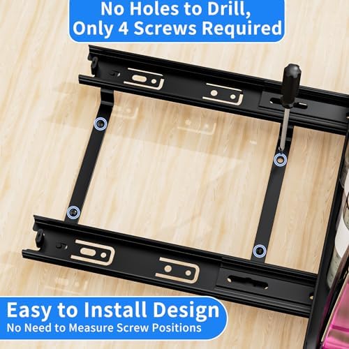 BOIVSHI Pull Out Spice Rack for Cabinet, 12.6" Wx10.5 Dx2.8 H - Image 4