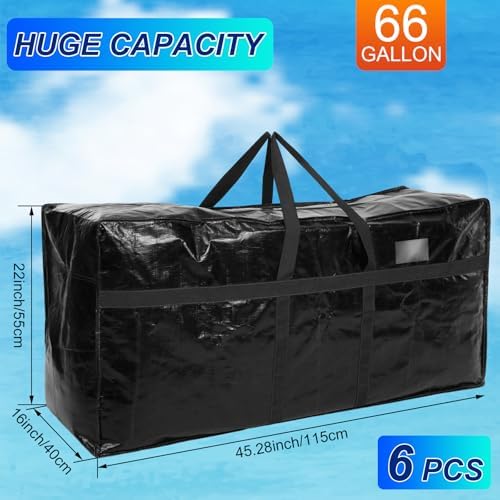 6 Pcs 66 Gallon Extra Large Moving Bags Heavy Duty Storage Bag - Image 2